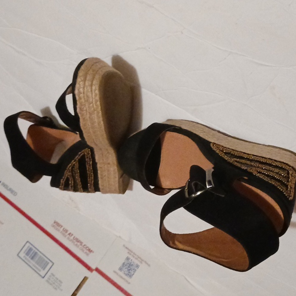 Limelight wedge/platform heel 4" sandals